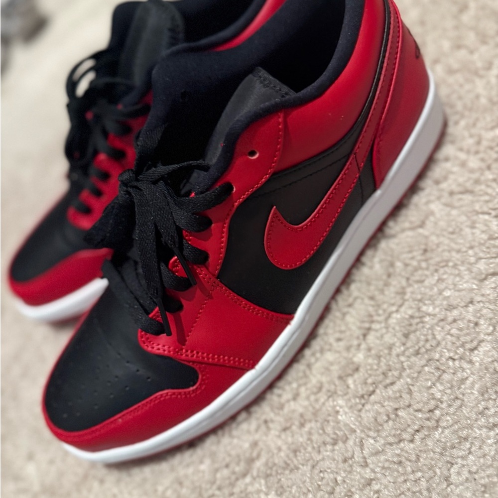 Nike Black and Red Athletic Shoes